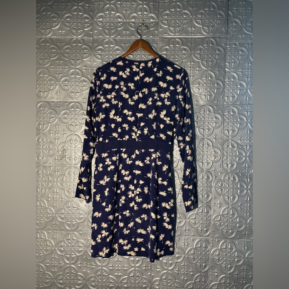 Club Monaco designer Silk Crepe Paget Dress boutique Long sleeve spring summer